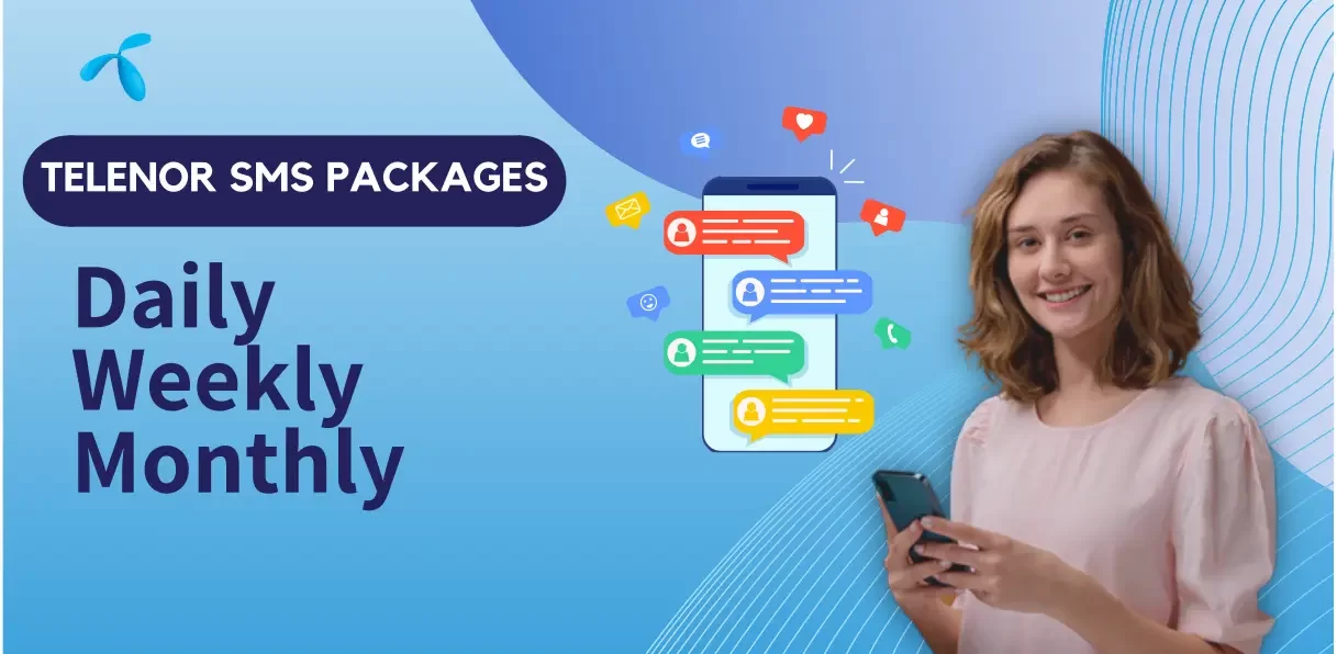 Telenor SMS Packages (Daily, Weekly, Monthly)
